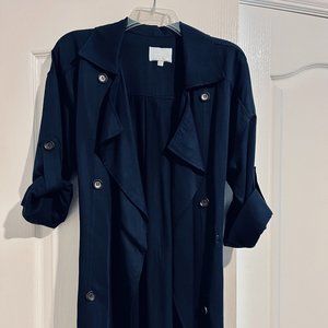 Navy trench coat